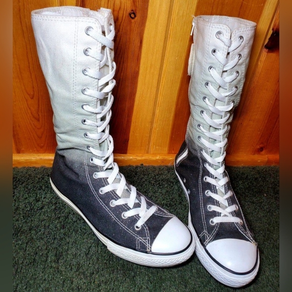 RARE Vintage Converse All Star Chuck Taylor X-HI Calf/Knee high Women 5.5 - Picture 2 of 11